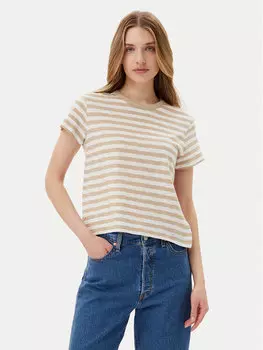 Футболка обычного кроя 723661-01 Gap, бежевый