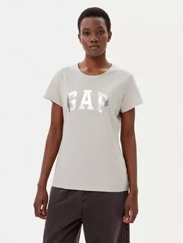 Футболка обычного кроя 729555-09 Gap, бежевый