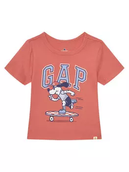 Футболка обычного кроя 738060-00 Gap, красный