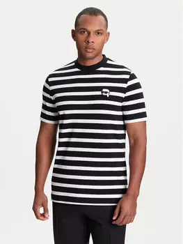 Футболка обычного кроя 755022 553231 Karl Lagerfeld, черный