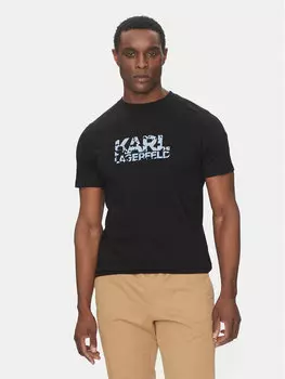 Футболка обычного кроя 755042 552224 Karl Lagerfeld, черный