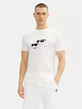 Футболка обычного кроя 755061 552241 Karl Lagerfeld, белый