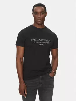 Футболка обычного кроя 755063 552241 Karl Lagerfeld, черный