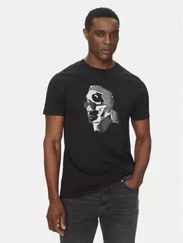 Футболка обычного кроя 755066 552241 Karl Lagerfeld, черный