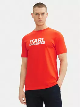 Футболка обычного кроя 755087 552235 Karl Lagerfeld, красный