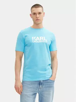 Футболка обычного кроя 755087 552235 Karl Lagerfeld, бирюзовый