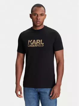 Футболка обычного кроя 755087 553235 Karl Lagerfeld, черный