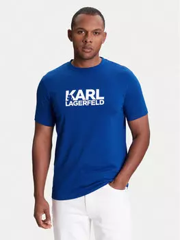 Футболка обычного кроя 755087 553235 Karl Lagerfeld, синий