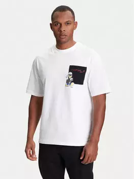 Футболка обычного кроя 755097 553270 Karl Lagerfeld, белый