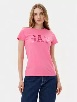 Футболка обычного кроя 776775-04 Gap, розовый