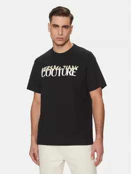 Футболка обычного кроя 78GAHE06 Versace Jeans Couture, черный