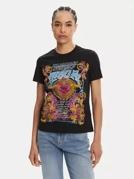 Футболка обычного кроя 78HAHC03 Versace Jeans Couture, черный