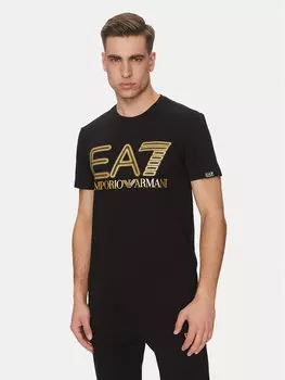 Футболка обычного кроя 7M001106 AF10373 MC004 Ea7 Emporio Armani, черный