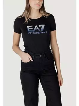 Футболка обычного кроя 7W000183 AF10373 UC001 Ea7 Emporio Armani, черный