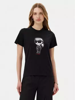 Футболка обычного кроя A1W17126 Karl Lagerfeld, черный