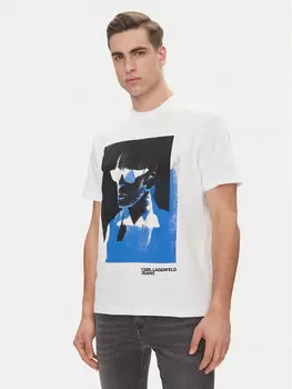 Футболка обычного кроя A2M17036 Karl Lagerfeld, белый