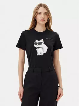 Футболка обычного кроя A2W17119 Karl Lagerfeld, черный