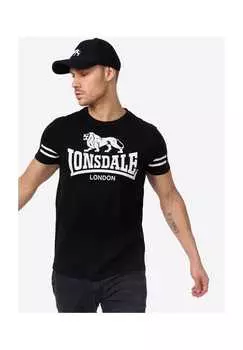 Футболка обычного кроя Aldeburgh Lonsdale, черный