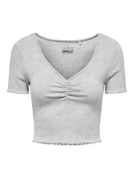 Футболка обычного кроя Betty 15311919 Only, серый