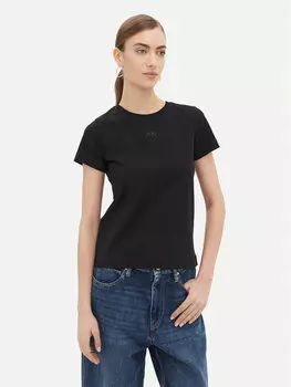 Футболка обычного кроя Bussolotto 100355 Pinko, черный