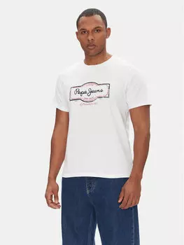 Футболка обычного кроя Daxton PM509786 Pepe Jeans, белый