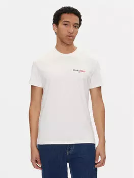 Футболка обычного кроя Dna Graphic DM0DM20815 Tommy Jeans, белый