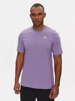 Футболка обычного кроя Earth Day Graphic JI6757 Adidas, фиолетовый