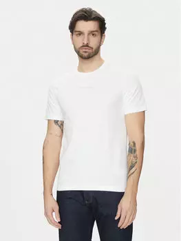 Футболка обычного кроя Editorial Logo K10K114172 Calvin Klein, белый