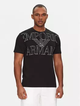 Футболка обычного кроя EM000574 AF12326 UC001 Emporio Armani Underwear, черный