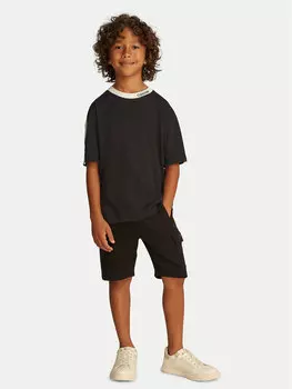 Футболка обычного кроя Embro Tape IB0IB02457 Calvin Klein Jeans, черный