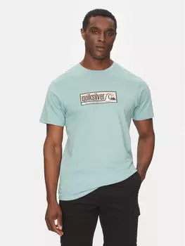 Футболка обычного кроя EQYZT08040 Quiksilver, бирюзовый