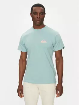 Футболка обычного кроя EQYZT08042 Quiksilver, бирюзовый