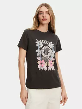 Футболка обычного кроя ERJZT05911 Roxy, серый