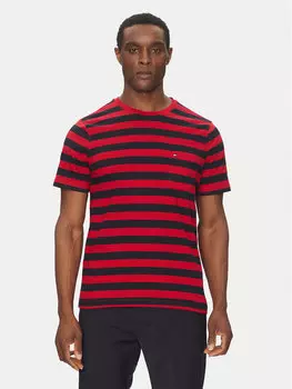 Футболка обычного кроя Essential MW0MW37283 Tommy Hilfiger, красный