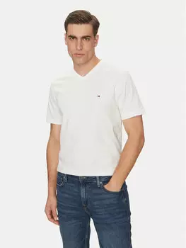 Футболка обычного кроя Essential V-Neck Tee MW0MW39249 Tommy Hilfiger, белый