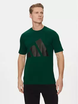 Футболка обычного кроя Essentials Big Logo JE8932 Adidas, зеленый