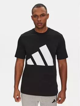 Футболка обычного кроя Essentials Big Logo JE8945 Adidas, черный