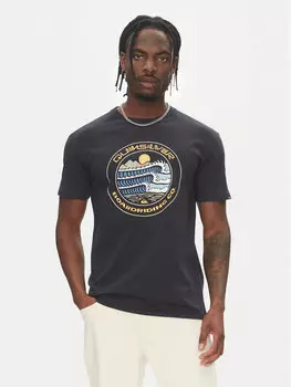 Футболка обычного кроя Ev Three Seas Ss EQYZT08051 Quiksilver, синий