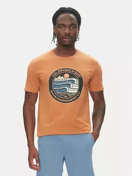Футболка обычного кроя Ev Three Seas Ss EQYZT08051 Quiksilver, коричневый