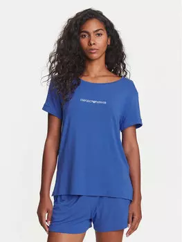 Футболка обычного кроя EW000780 AF12192 UA012 Emporio Armani, синий
