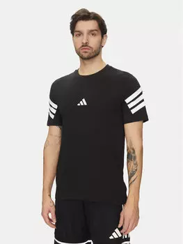 Футболка обычного кроя Future Icons 3-Stripes JD4877 Adidas, черный
