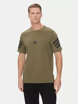Футболка обычного кроя Future Icons 3-Stripes JD4876 Adidas, зеленый