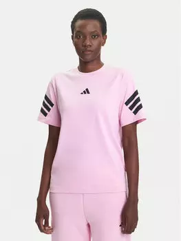 Футболка обычного кроя Future Icons 3-Stripes JE0240 Adidas, розовый