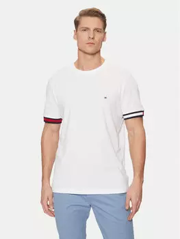 Футболка обычного кроя Global Stripe MW0MW38078 Tommy Hilfiger, белый