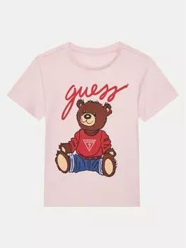 Футболка обычного кроя H4BT01 I3Z14 Guess, розовый