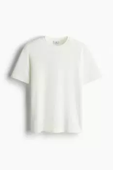 Футболка обычного кроя H&M, белый