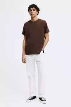 Футболка обычного кроя H&M, коричневый