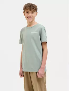 Футболка обычного кроя Hawaii 12269831 Jack&Jones Junior, зеленый