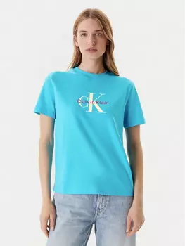 Футболка обычного кроя Hero Classic LV047B865G Calvin Klein Jeans, синий