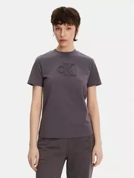 Футболка обычного кроя J20J225256 Calvin Klein Jeans, серый